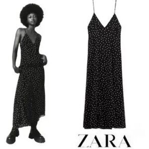 Zara polka dot dress L